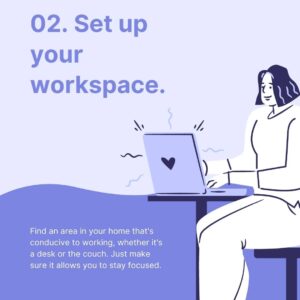 6 Tips on How to Make Writing a Habit- Create a Workspace